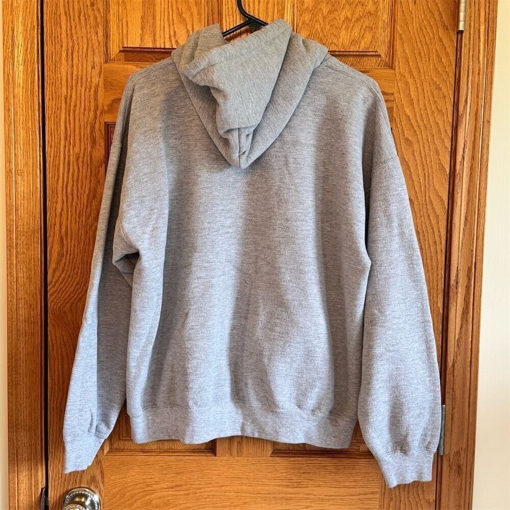 Universal Studios Unisex Gray Pullover Hoodie Size L Kangaroo Pocket - Picture 2 of 5